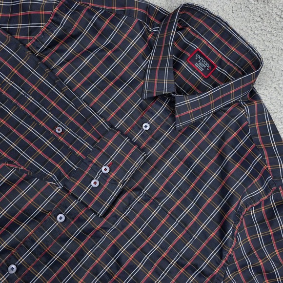 UNTUCKit Other - UNTUCKit Button Down Shirt Mens XL Navy Blue Valencay Plaid Slim Fit Long Sleeve
